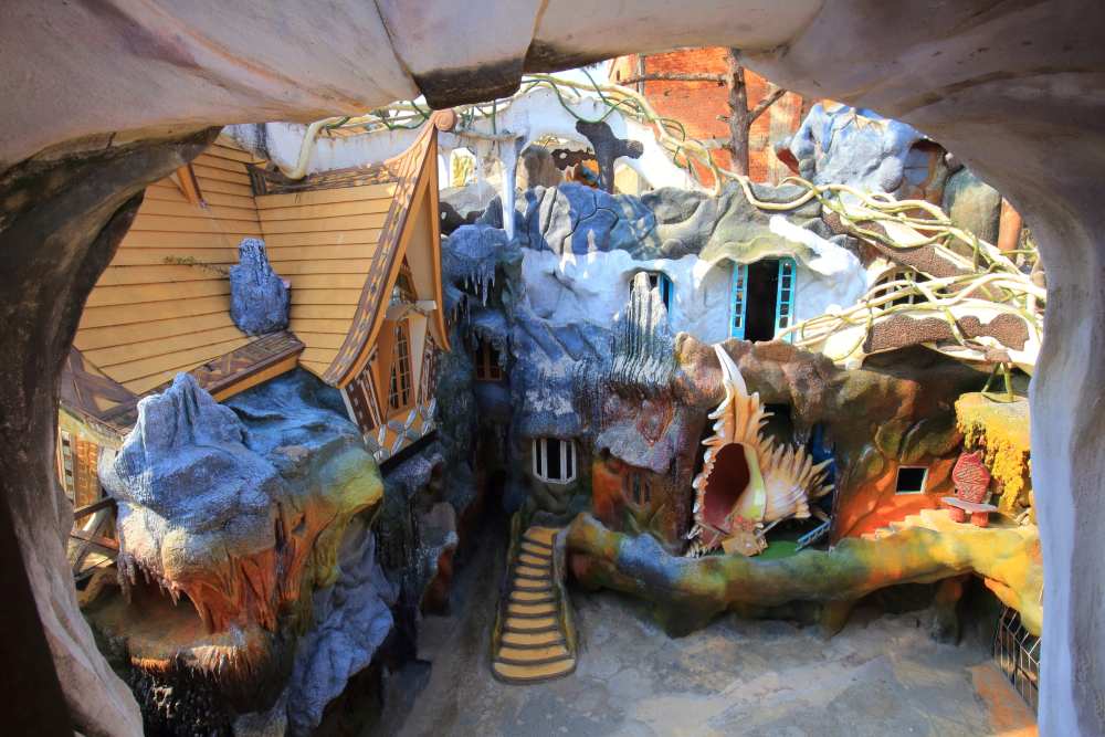 dreamlike treehouse with a very playful design