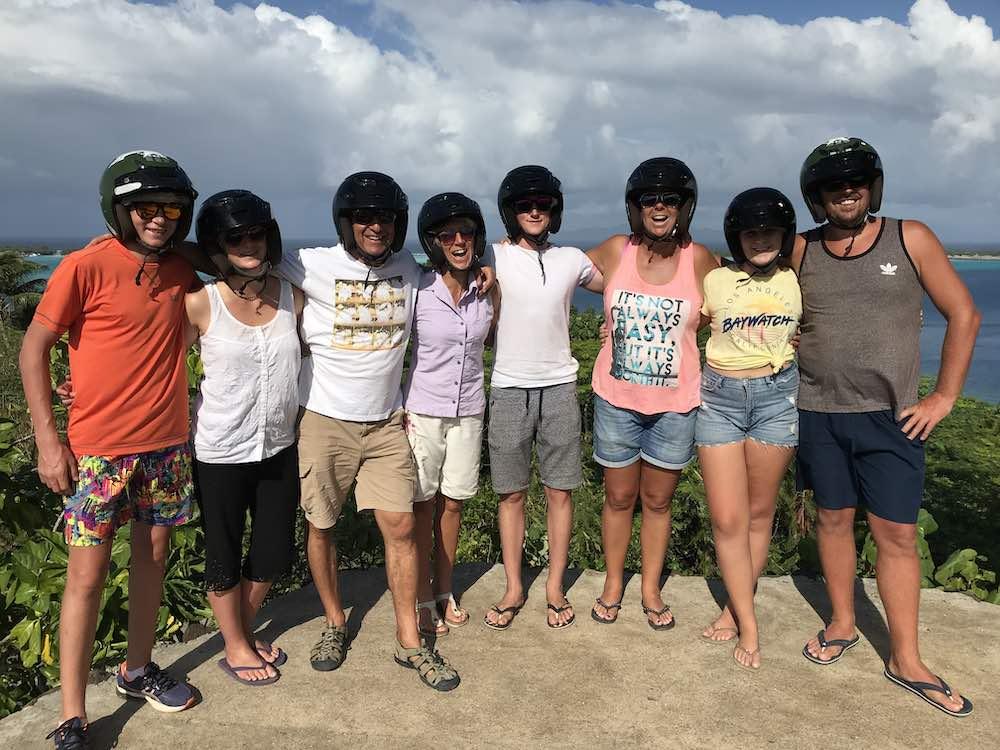On holiday in Bora Bora with lifelong friends we've made in Thailand